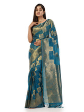 Kavvya Firozi Soft & Lightweight Kora Organza Silk Saree - KAVVYA